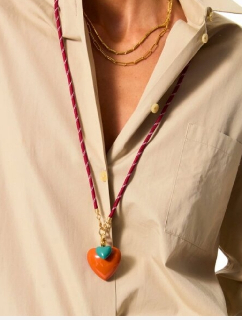 Roxanne Assoulin The Long Happy Cord Charm Necklace